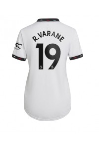 Manchester United Raphael Varane #19 Fotballdrakt Borte Klær Dame 2022-23 Korte ermer